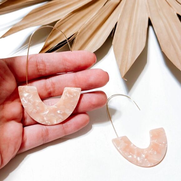 Boho hoop earrings #726 - Picture 3 of 3